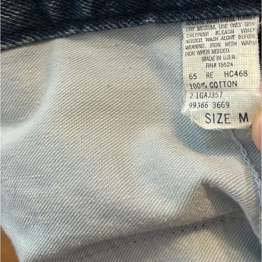 VINTAGE GAP Pioneer Jean Jacket Adult Size M Denim Trucker Rancher Medium Wash - Picture 3 of 4